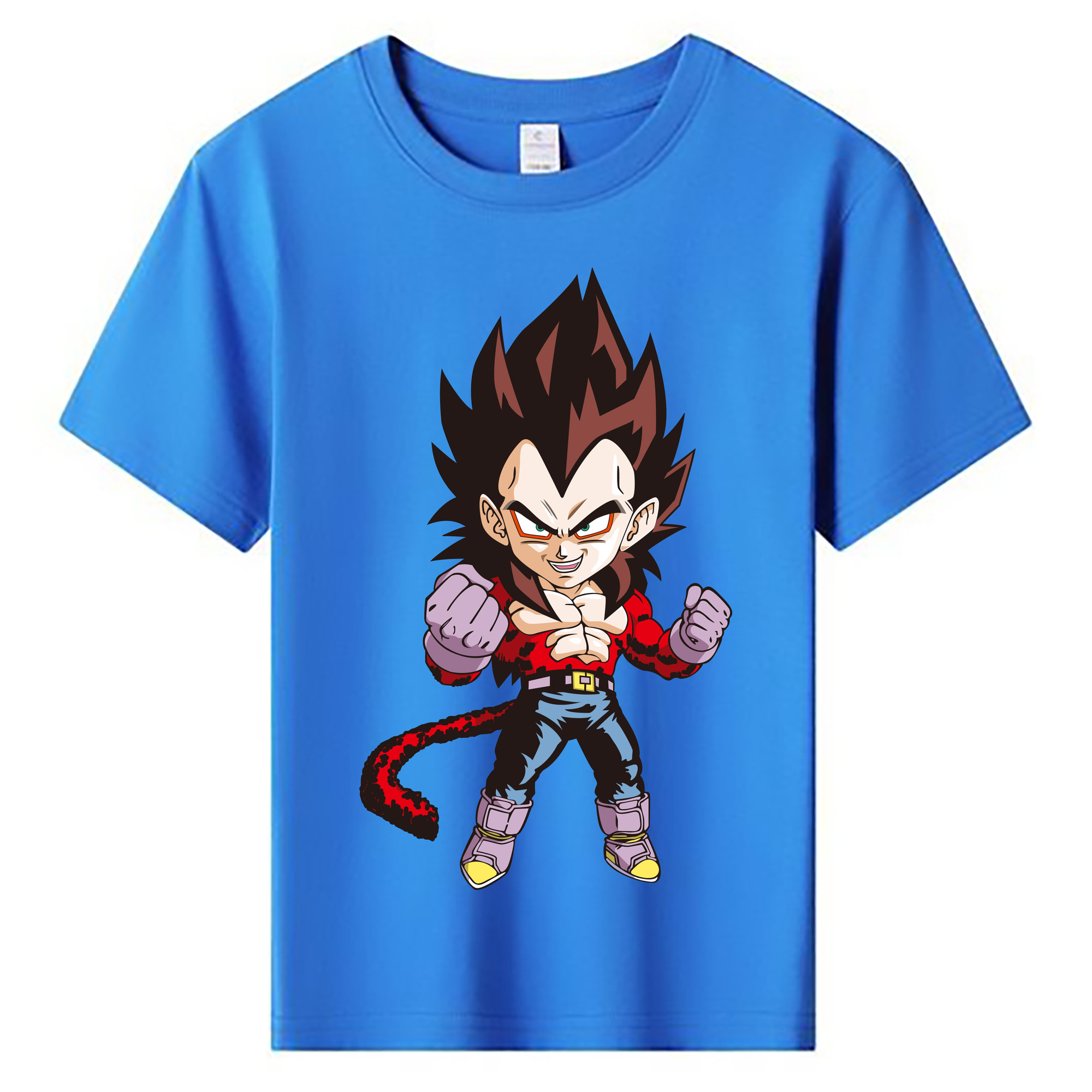 （画像用） ドラゴンボール ベジータ四世（Bejīta Yonsei）DRAGON BALL Vegeta IV 綿100％キッズTシャツ（フロントプリント）